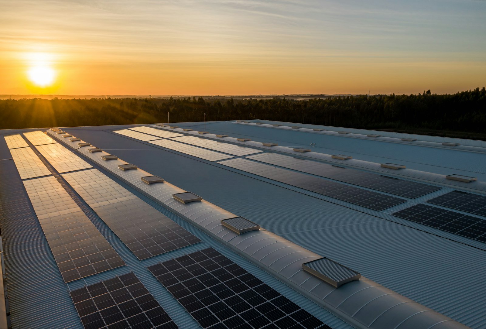 Rooftop solar panels