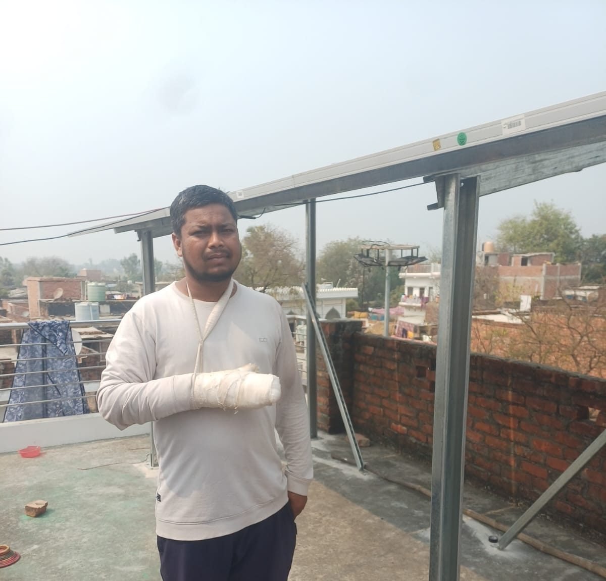 Rooftop Solar Installation — Mubarakpur photo 2